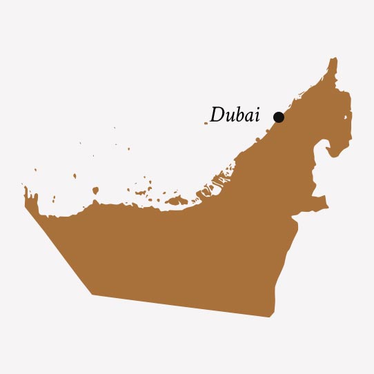 map dubai